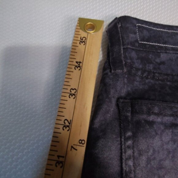 Rag & Bone Womens Snake Foil Nina SZ 27 High Rise Ankle Cigarette Jeans - Picture 9 of 12